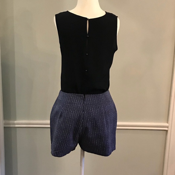 Blue printed Topshop skort US size 8 - Picture 2 of 2